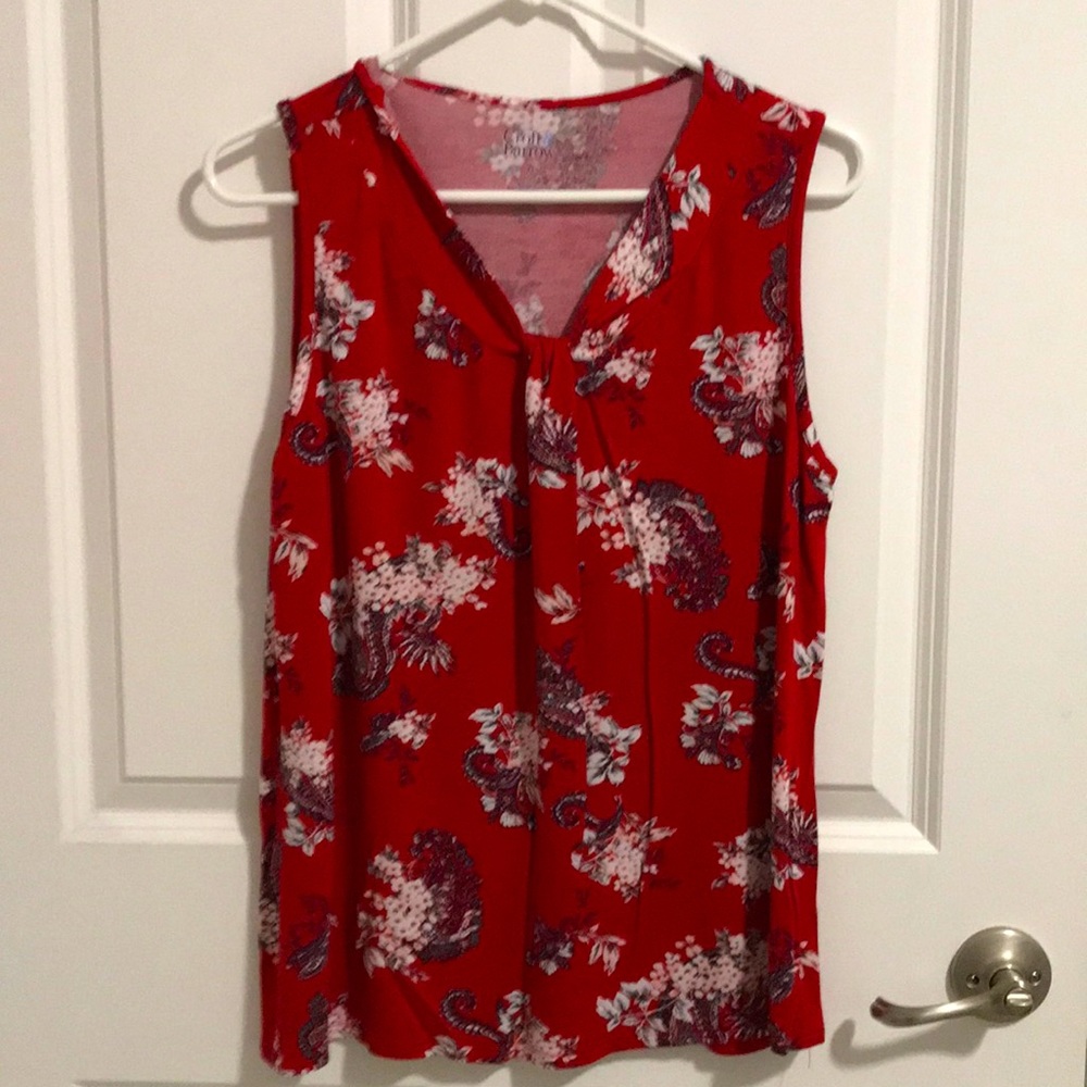 Croft and Barrow sleeveless with scoop neck XL.  95% Rayon. 5% spandex